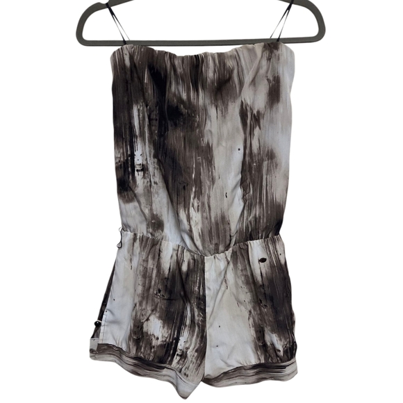 Guess Romper‎ Strapless Tie Dye Print Casual Party Mini Jumpsuit S - Picture 1 of 6